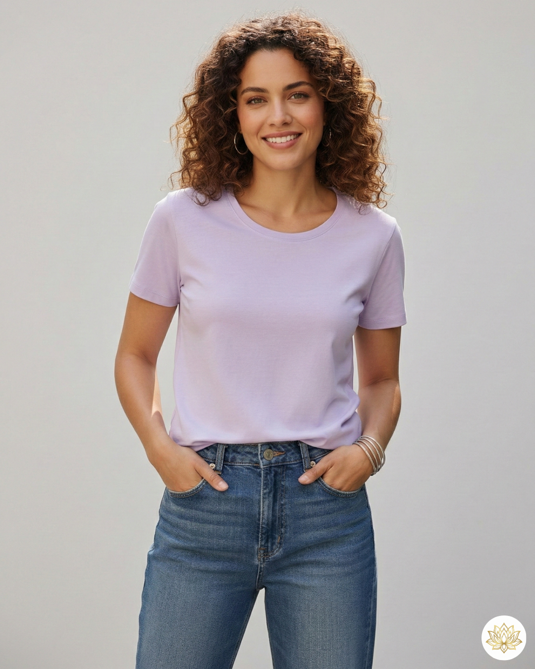 Women’s Classic Crew T-Shirt | Lavender | Plain