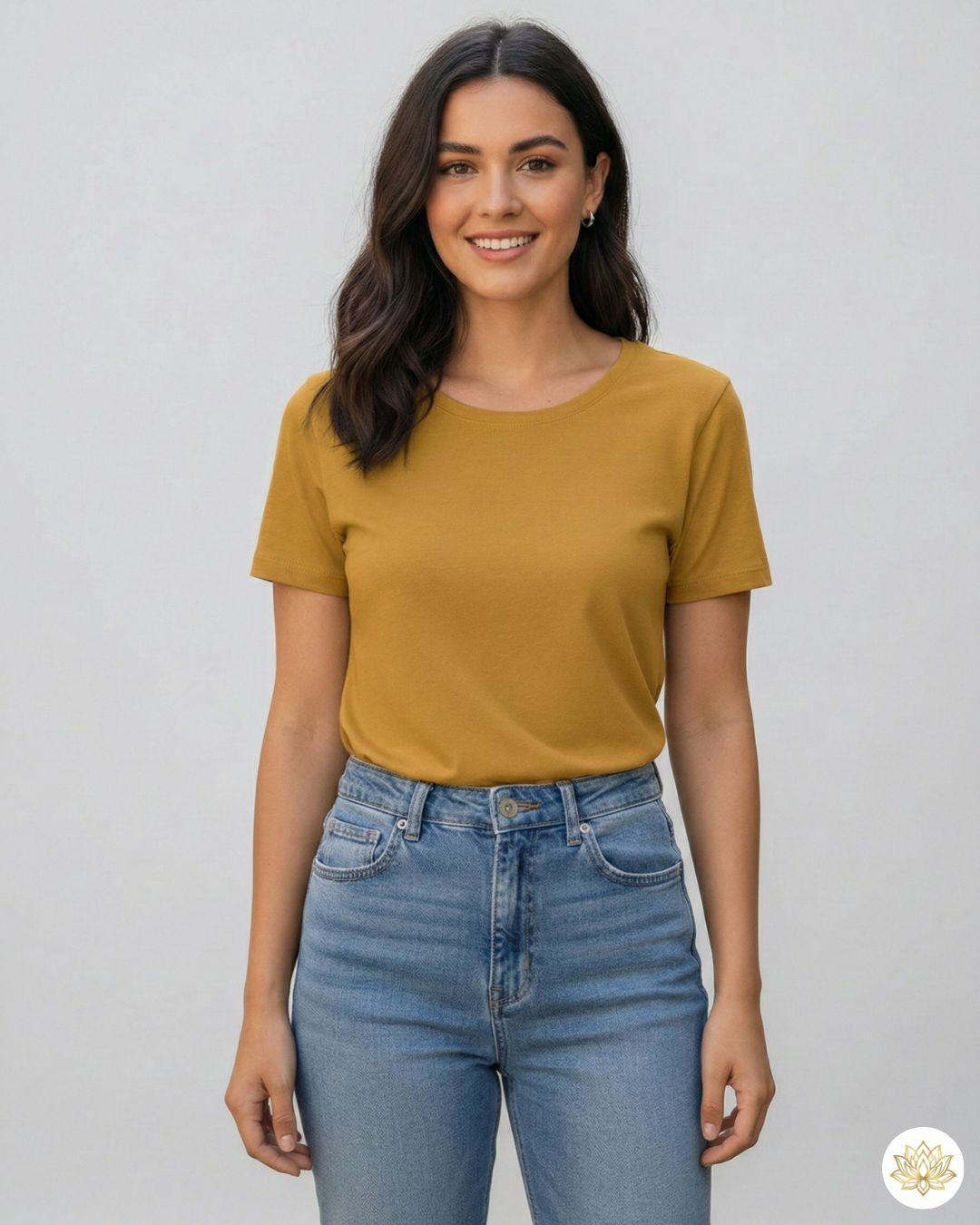 Women’s Classic Crew T-Shirt | Mustard Yellow | Plain