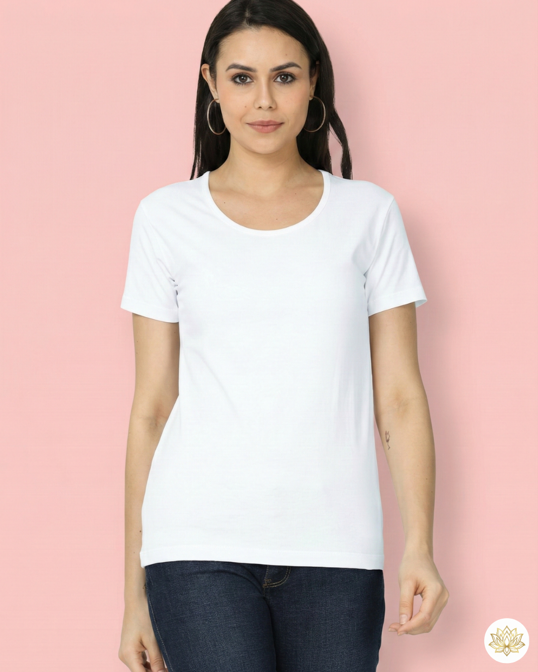 Women’s Classic Crew T-Shirt | White | Plain