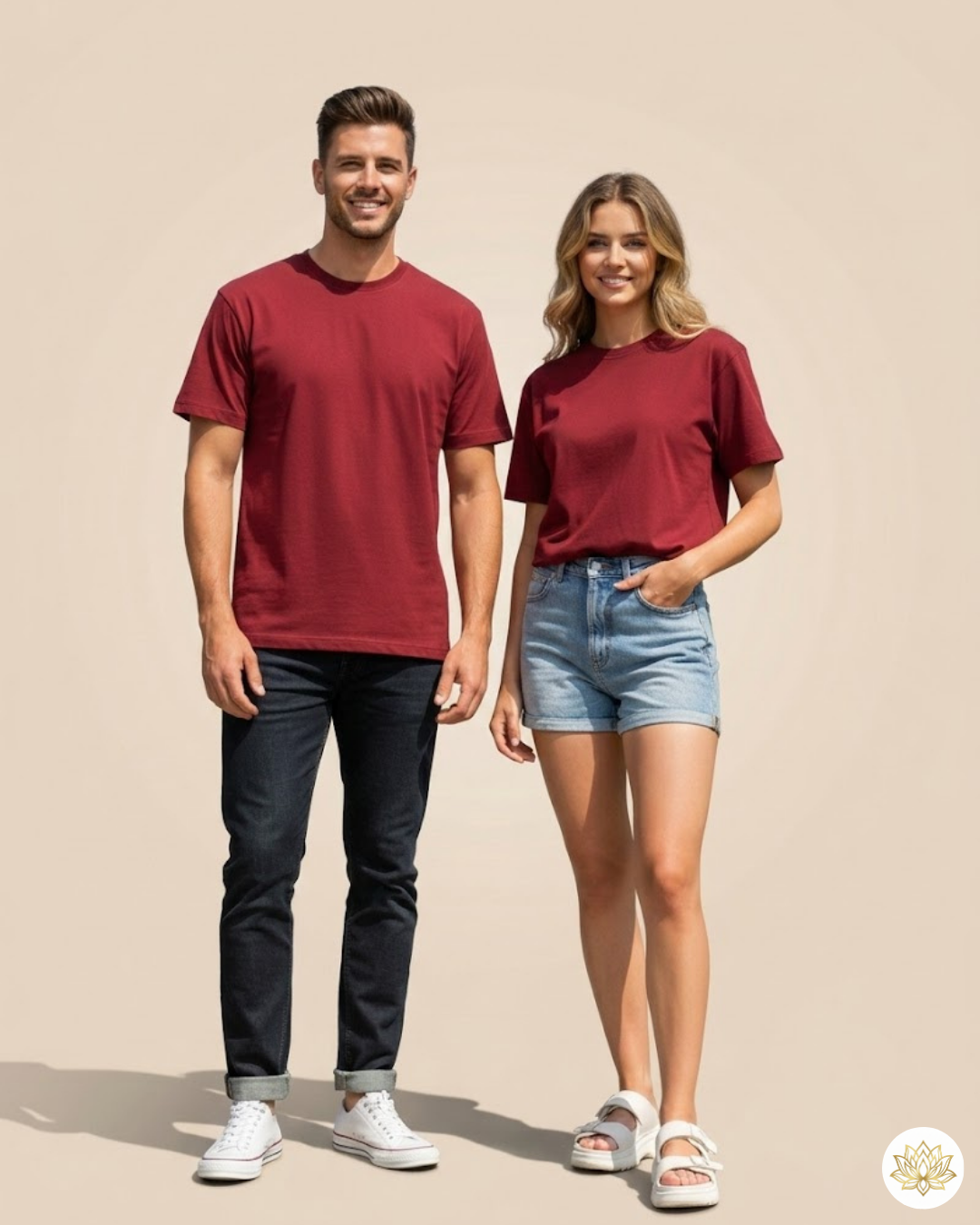 Unisex Basic T-Shirt | UB73 | Red | Plain