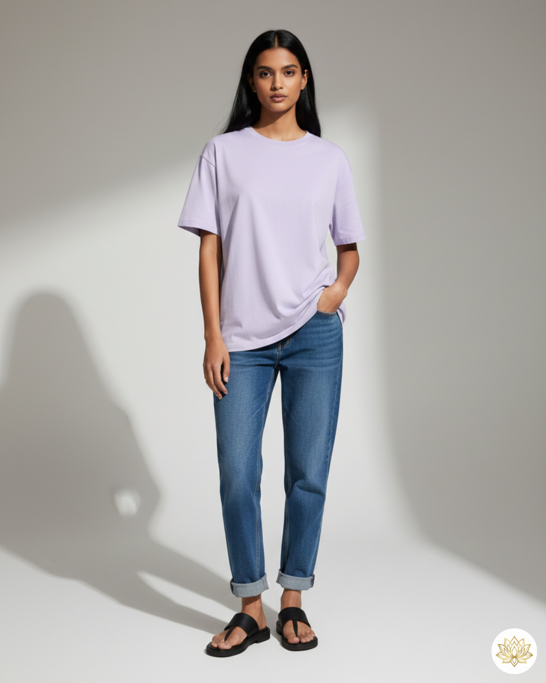 Unisex Male Classic Crew T-Shirt | UC21 | Lavender | Plain
