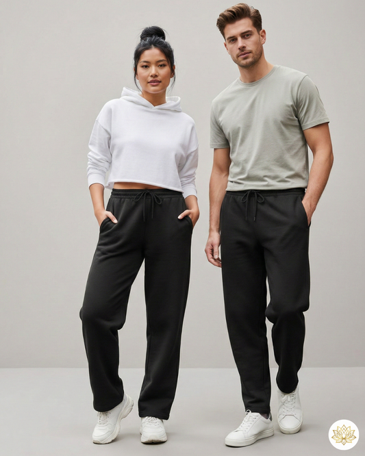 Unisex Sweatpants | US52 | Black | Plain