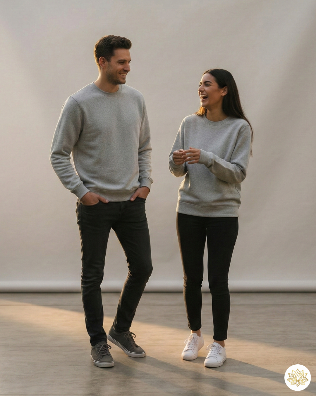 Unisex Sweatshirt | UH26 | Grey Melange | Plain