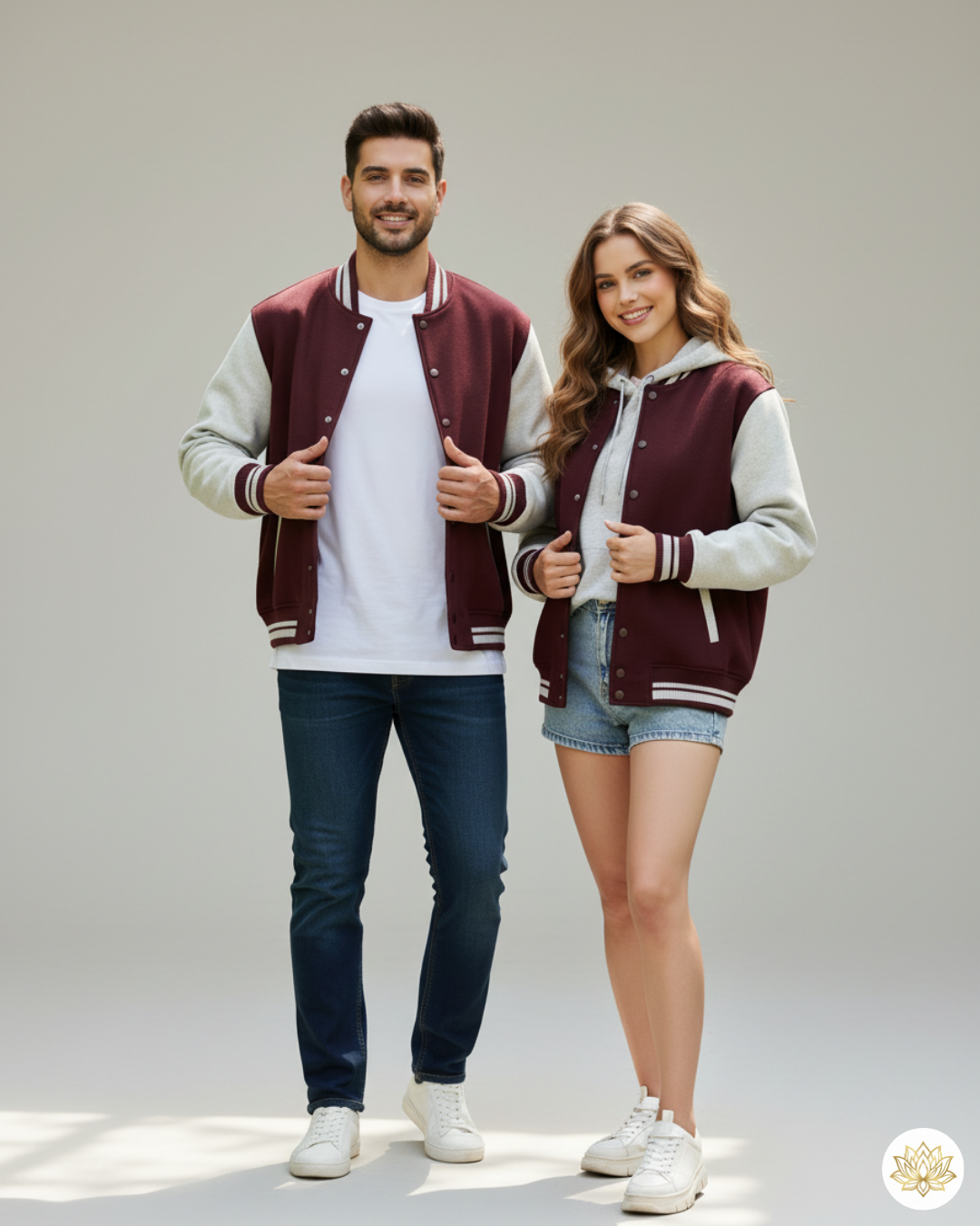 Unisex Varsity Jacket | UJ31 | Maroon | Plain
