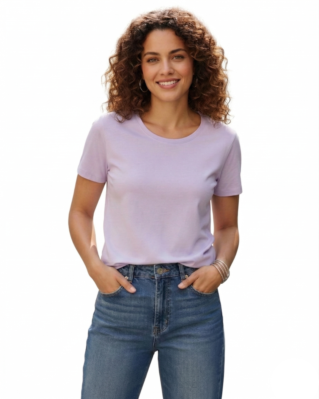 Women’s Classic Crew T-Shirt  | Lavender | Plain