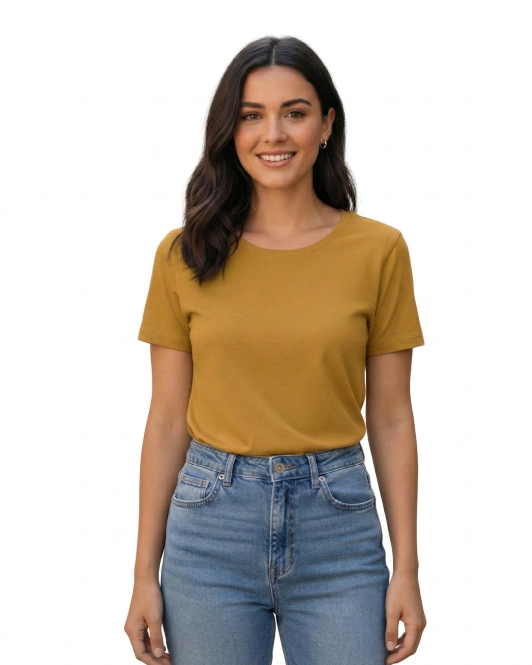 Women’s Classic Crew T-Shirt  | Mustard Yellow | Plain