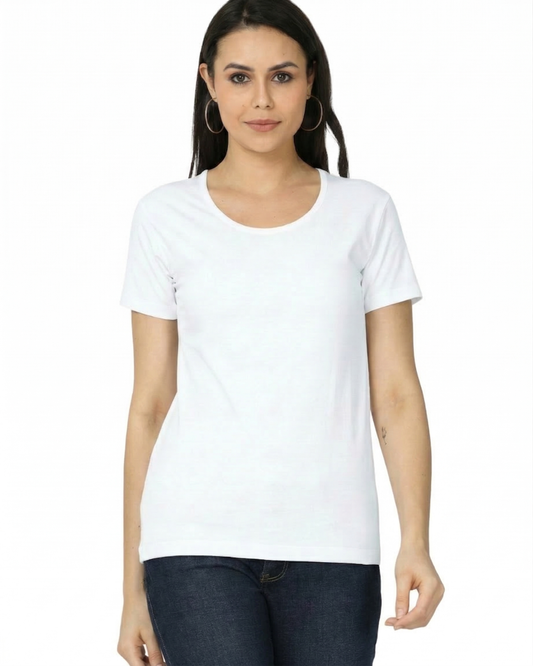 Women’s Classic Crew T-Shirt  | White | Plain