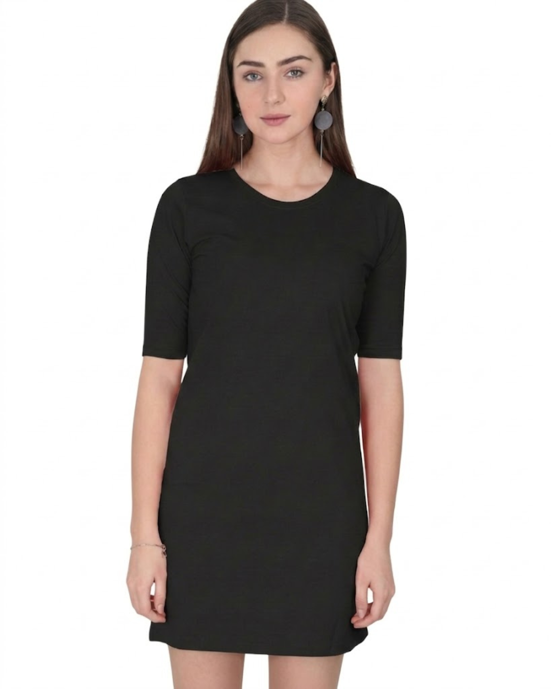 Women’s T-Shirt Dress | FC43 | Black | Plain