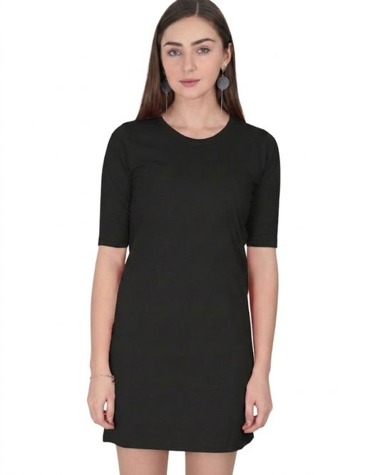 Women’s T-Shirt Dress | FC43 | Black | Plain