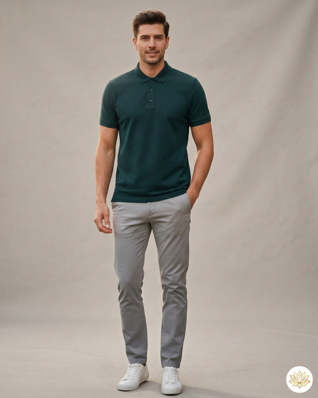 Men's Polo T-shirt | MP25 | Petrol Blue | Plain