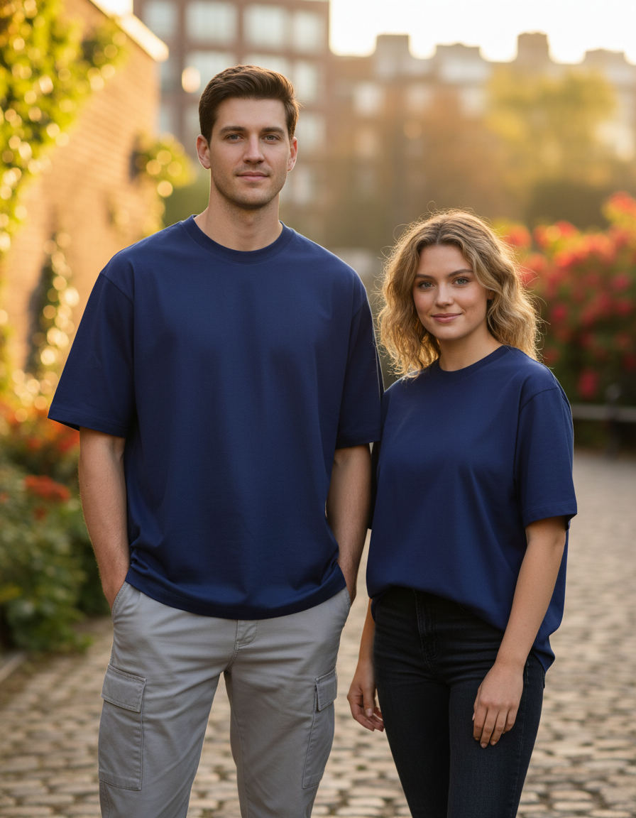 Unisex Oversized Classic T-Shirt | Royal Blue | Plain