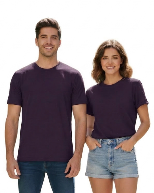 Unisex Basic T-Shirt | UB73  | Purple | Plain