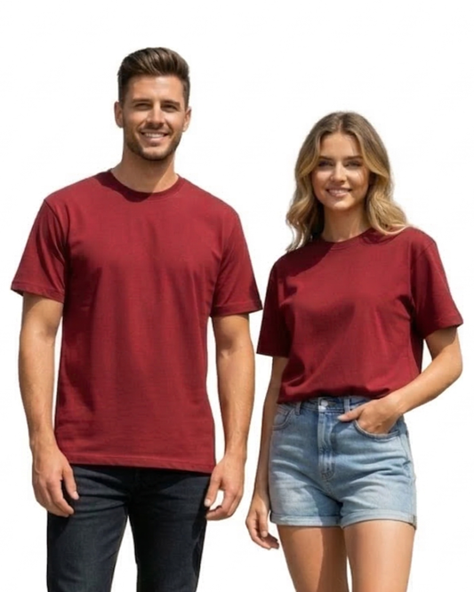 Unisex Basic T-Shirt | UB73  | Red | Plain