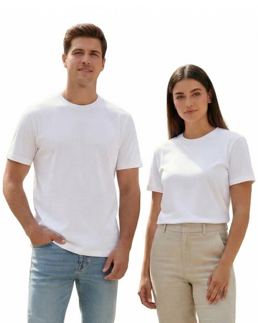 Unisex Basic T-Shirt | UB73  | White | Plain