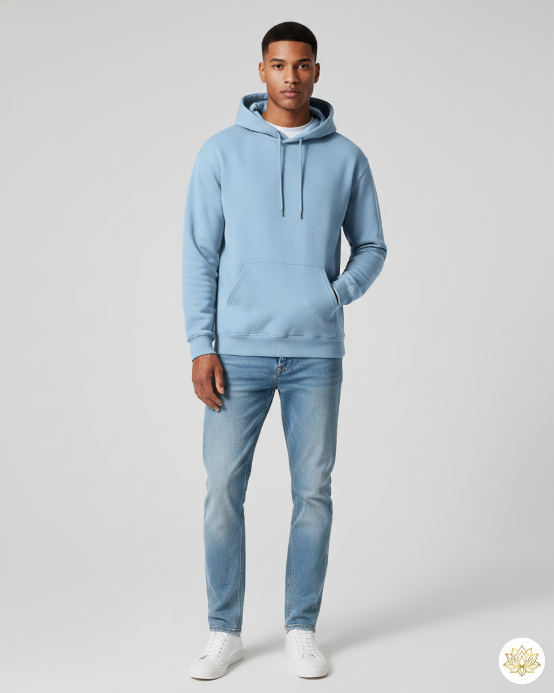 Unisex Hoodie | UH24  | Baby Blue | Plain