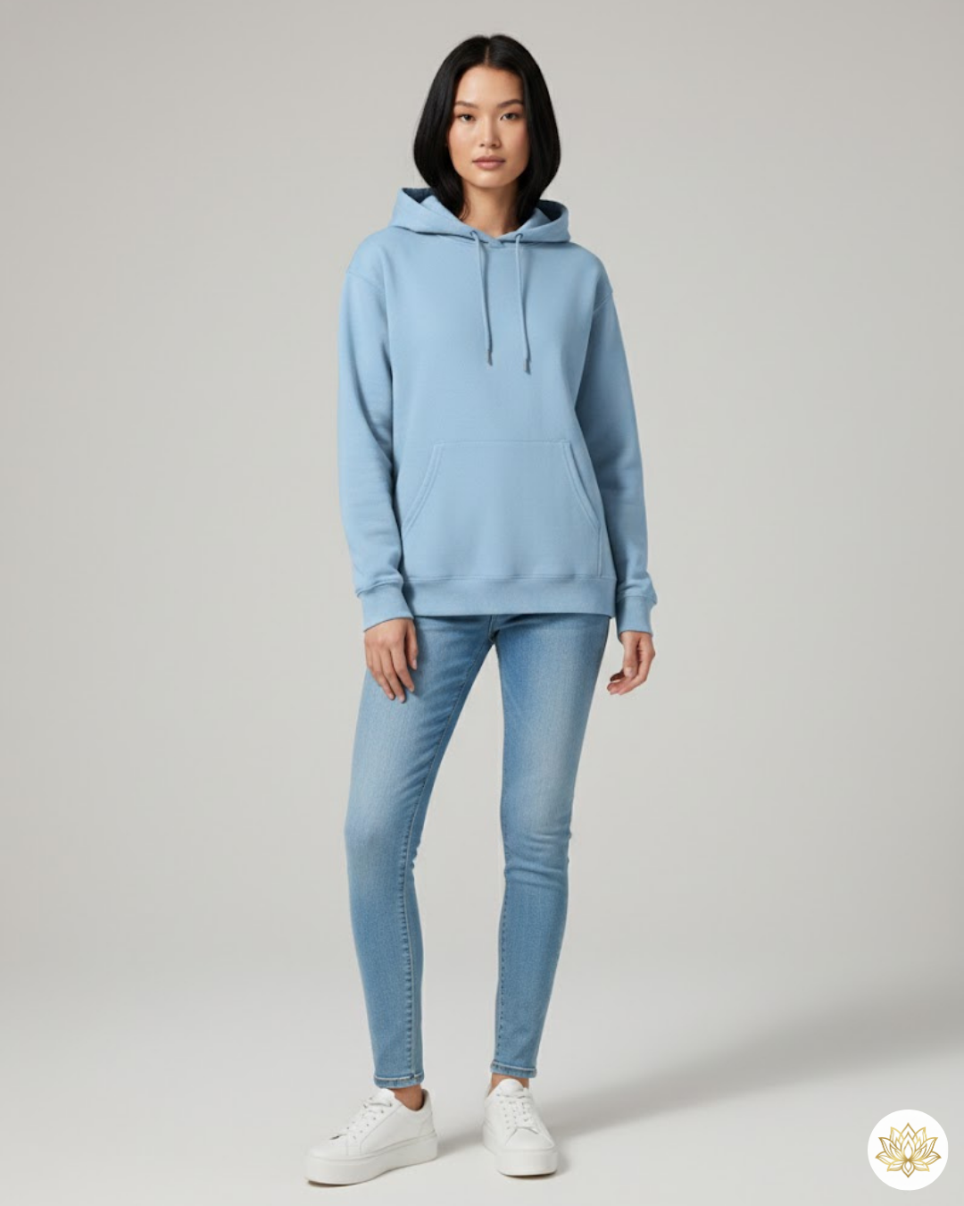 Unisex Hoodie | UH24  | Baby Blue | Plain