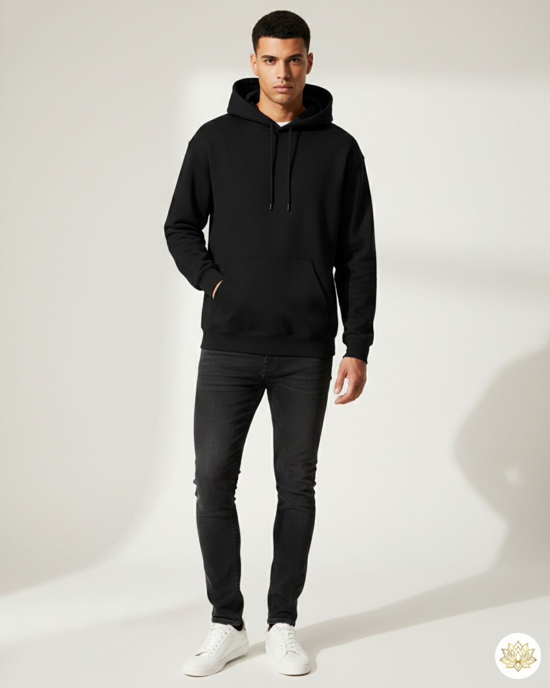 Unisex Hoodie | UH24  | Black | Plain