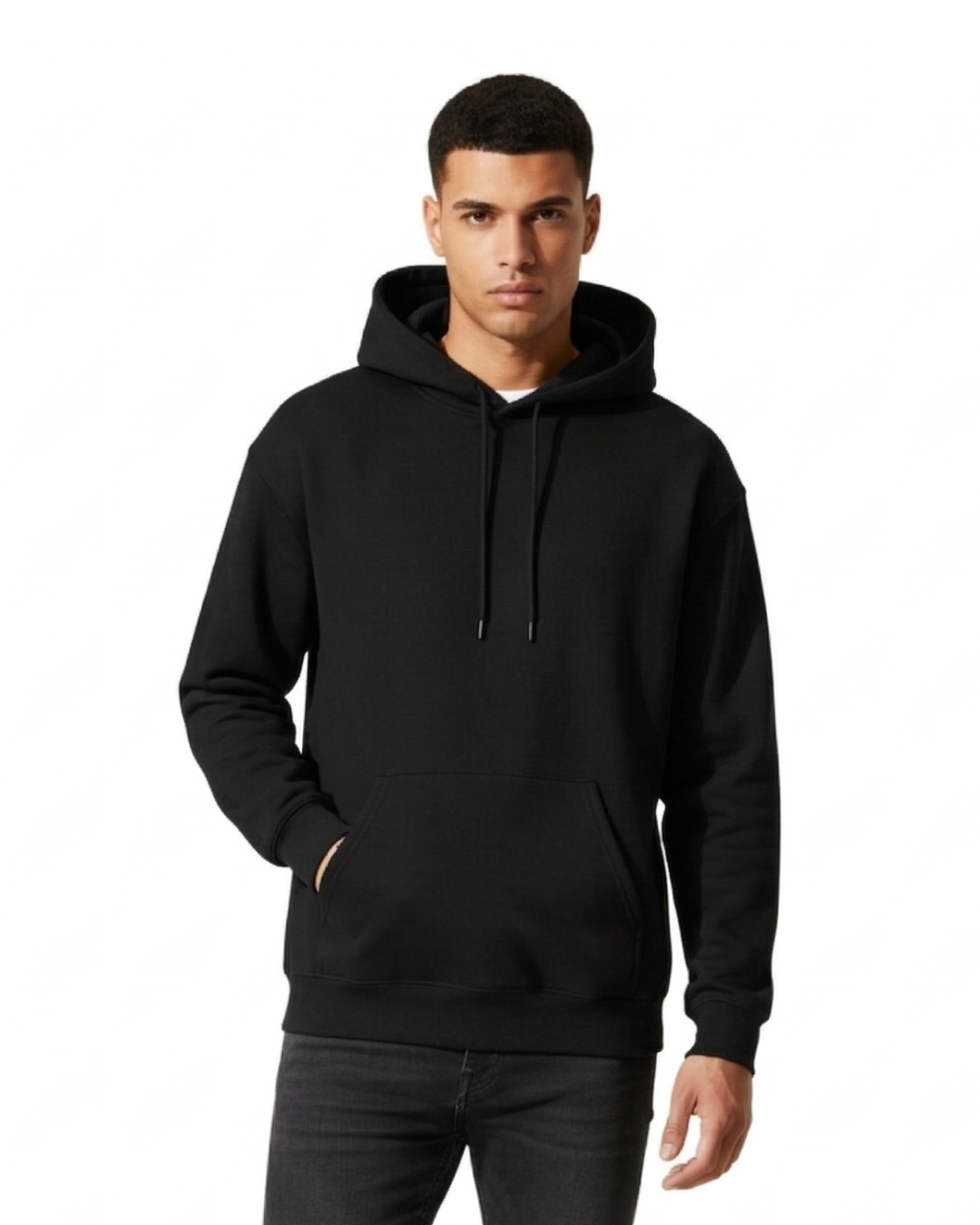 Unisex Hoodie | UH24  | Black | Plain