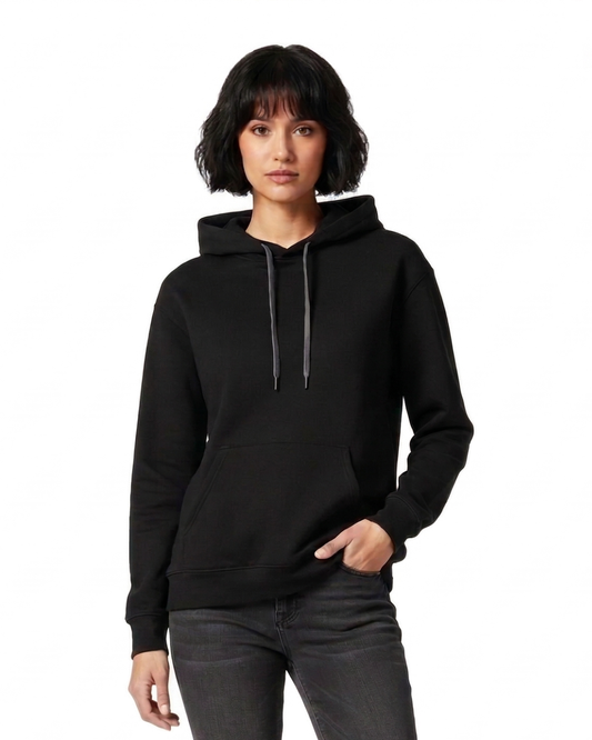 Unisex Hoodie | UH24  | Black | Plain