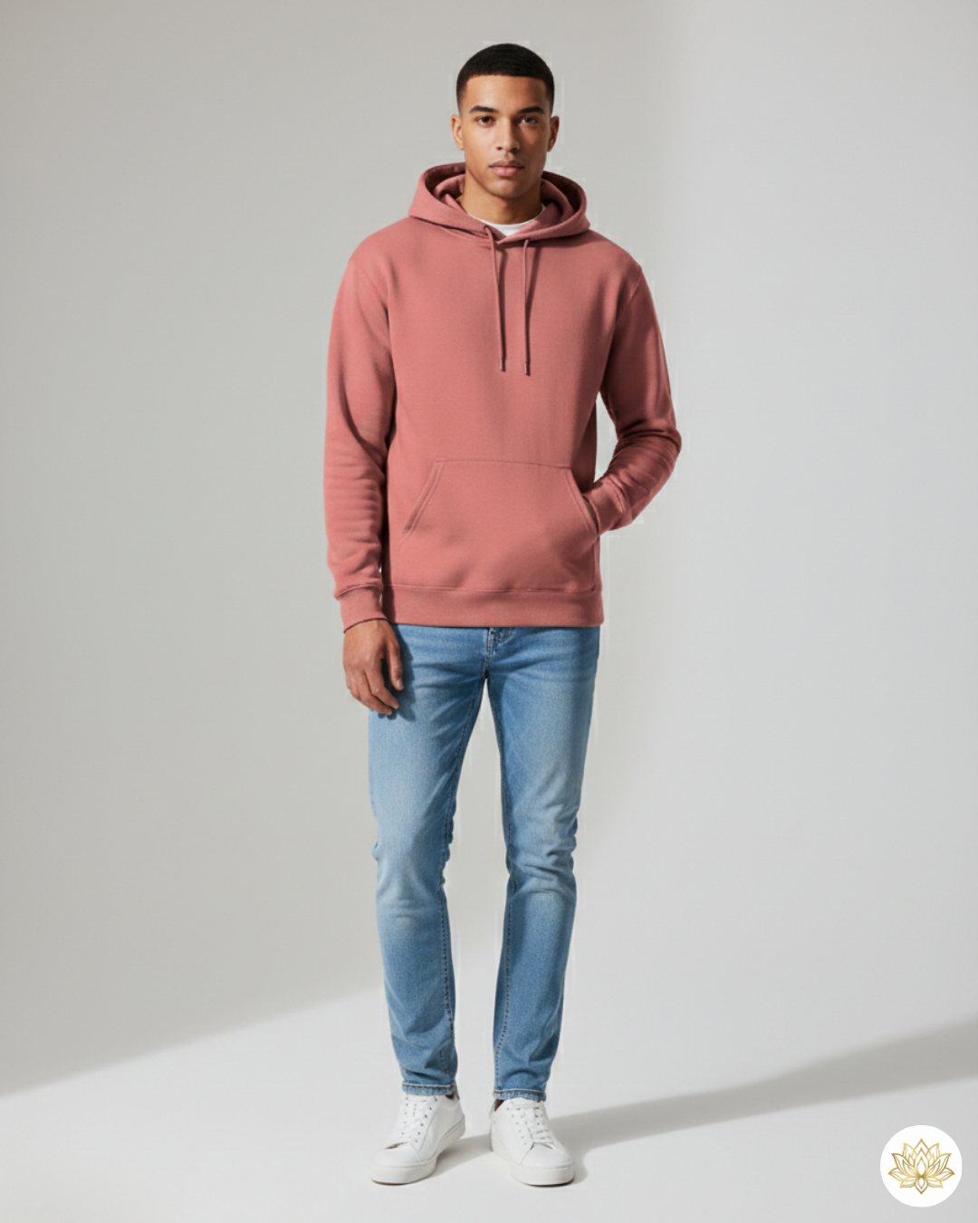 Unisex Hoodie | UH24  | Coral | Plain