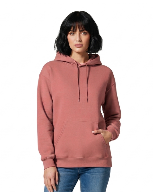 Unisex Hoodie | UH24  | Coral | Plain