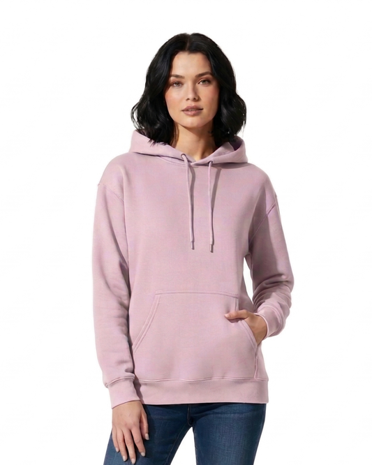 Unisex Hoodie | UH24  | Light Baby Pink | Plain