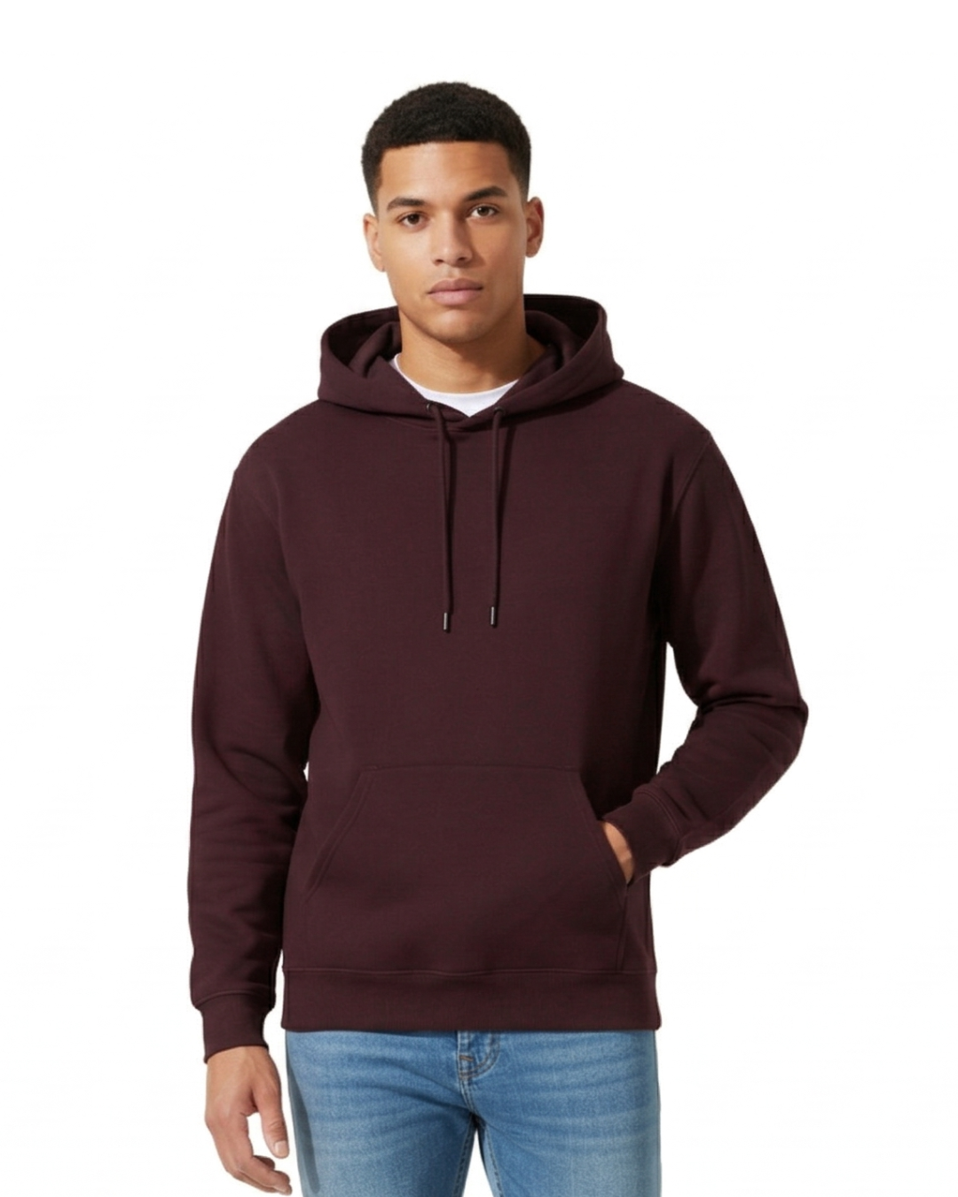 Unisex Hoodie | UH24  | Maroon | Plain