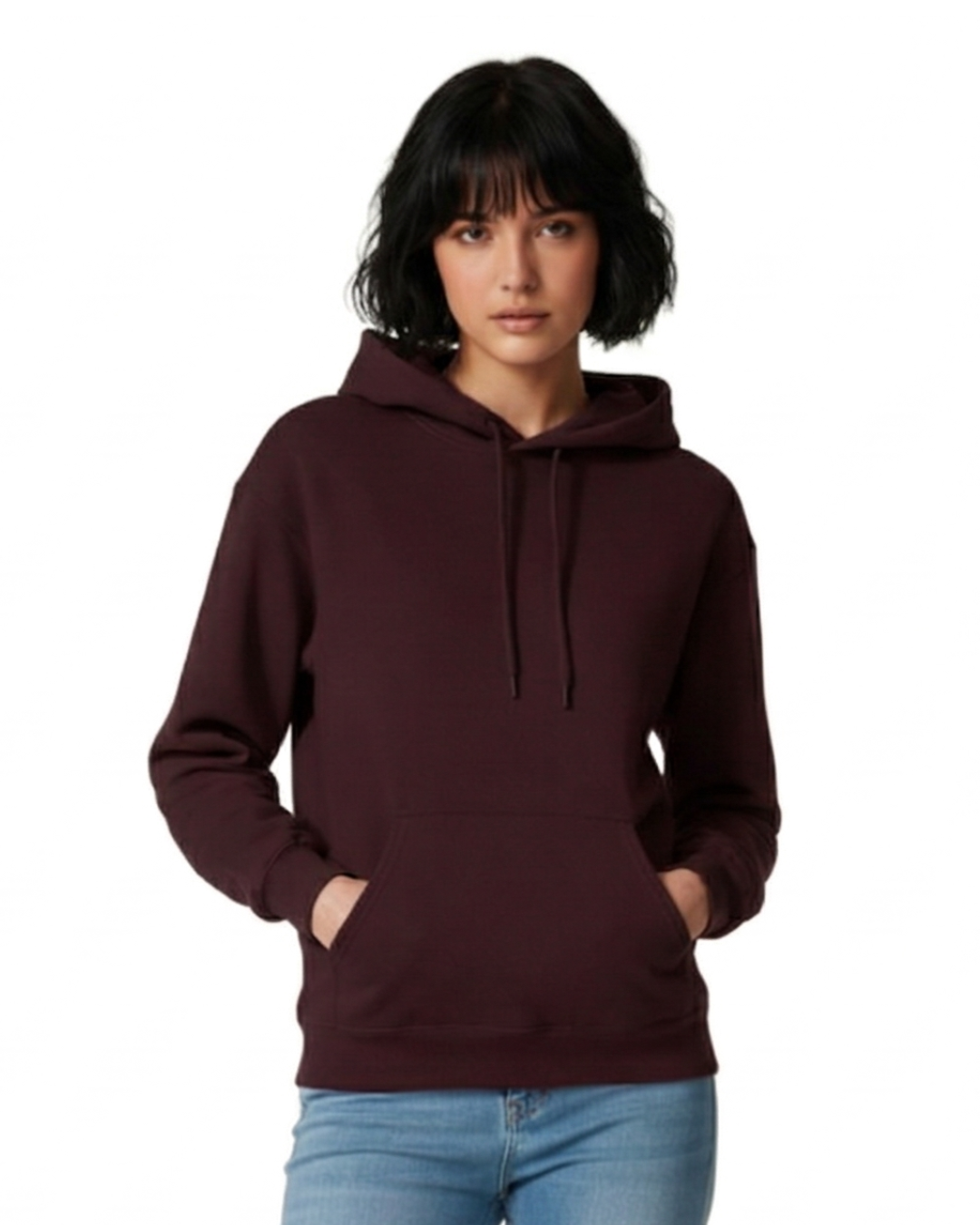 Unisex Hoodie | UH24  | Maroon | Plain