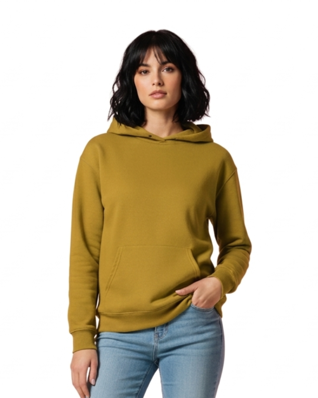 Unisex Hoodie | UH24  | Mustard Yellow | Plain