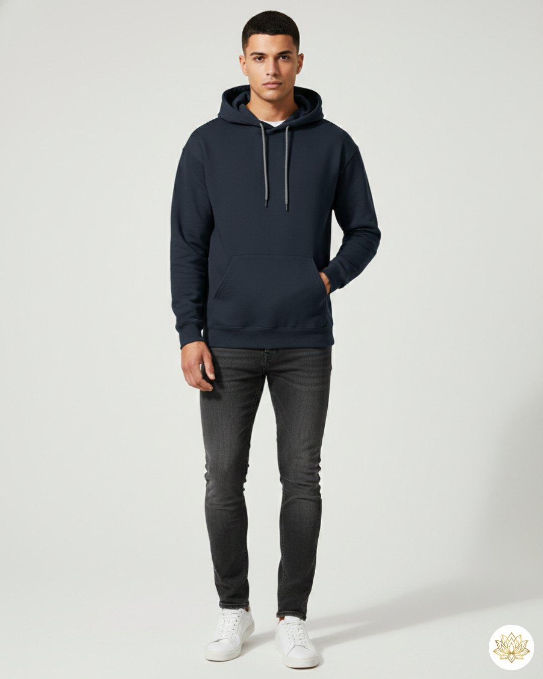 Unisex Hoodie | UH24  | Navy Blue | Plain