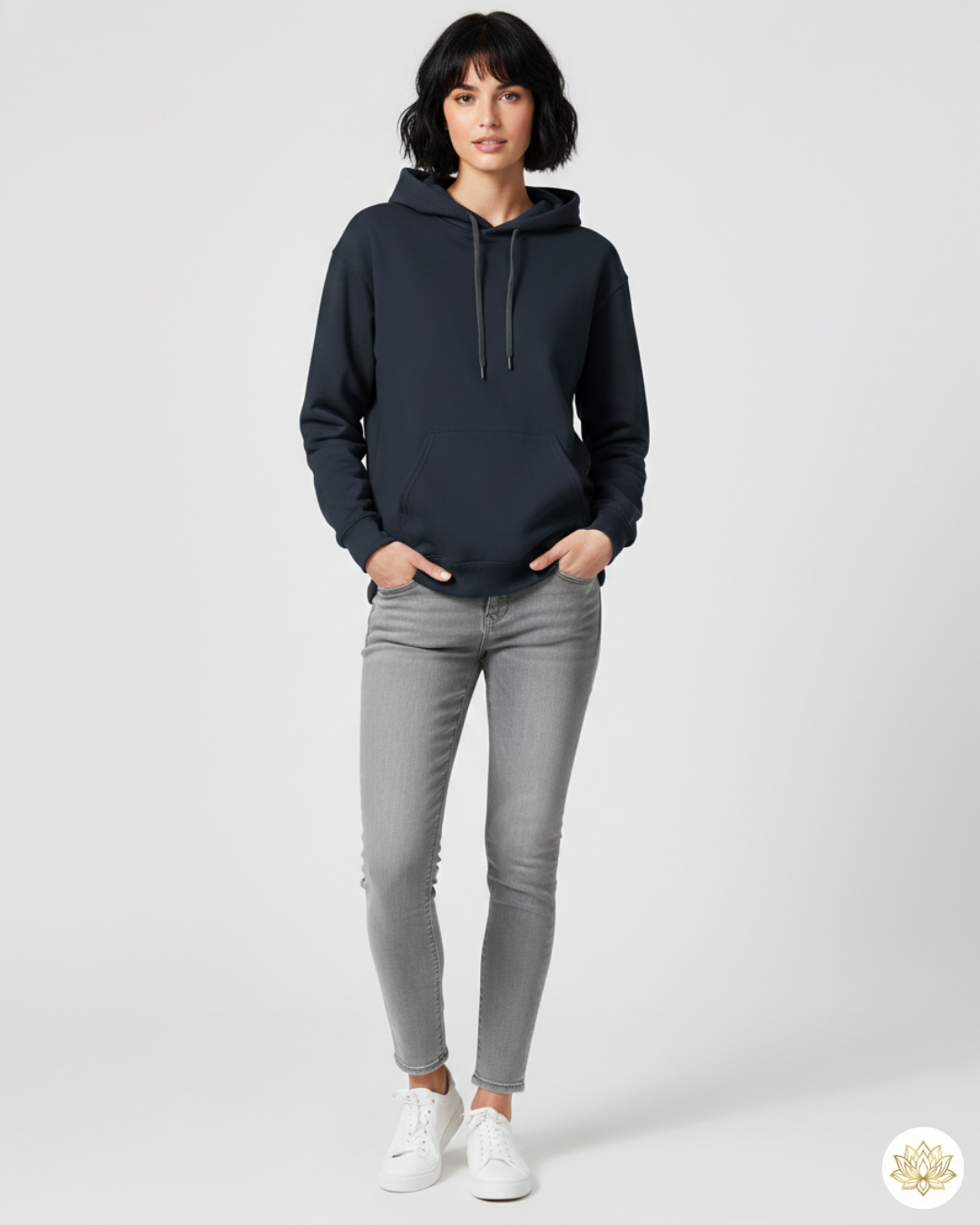 Unisex Hoodie | UH24  | Navy Blue | Plain