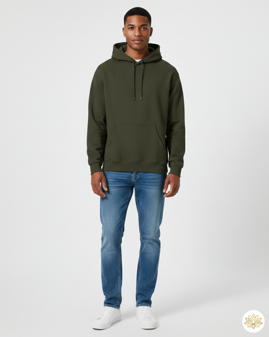 Unisex Hoodie | UH24  | Olive Green | Plain