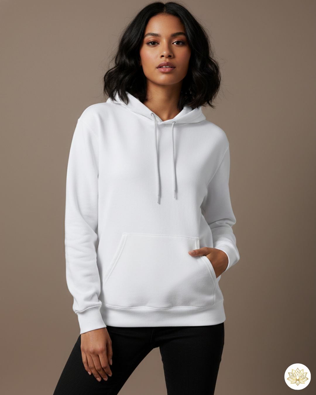 Unisex Hoodie | UH24  | White | Plain