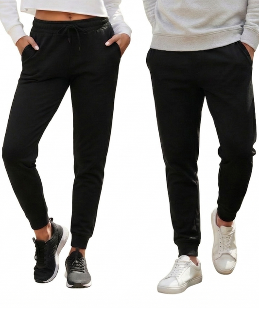Unisex Joggers | UJ29 | Black | Plain