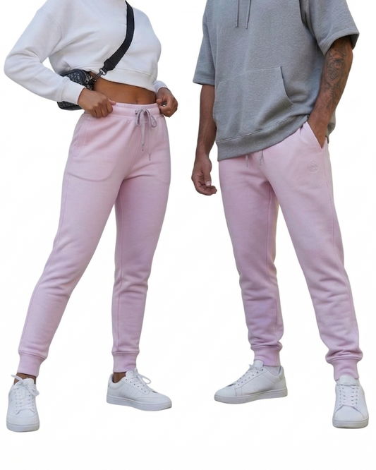 Unisex Joggers | UJ29 | Light Baby Pink | Plain