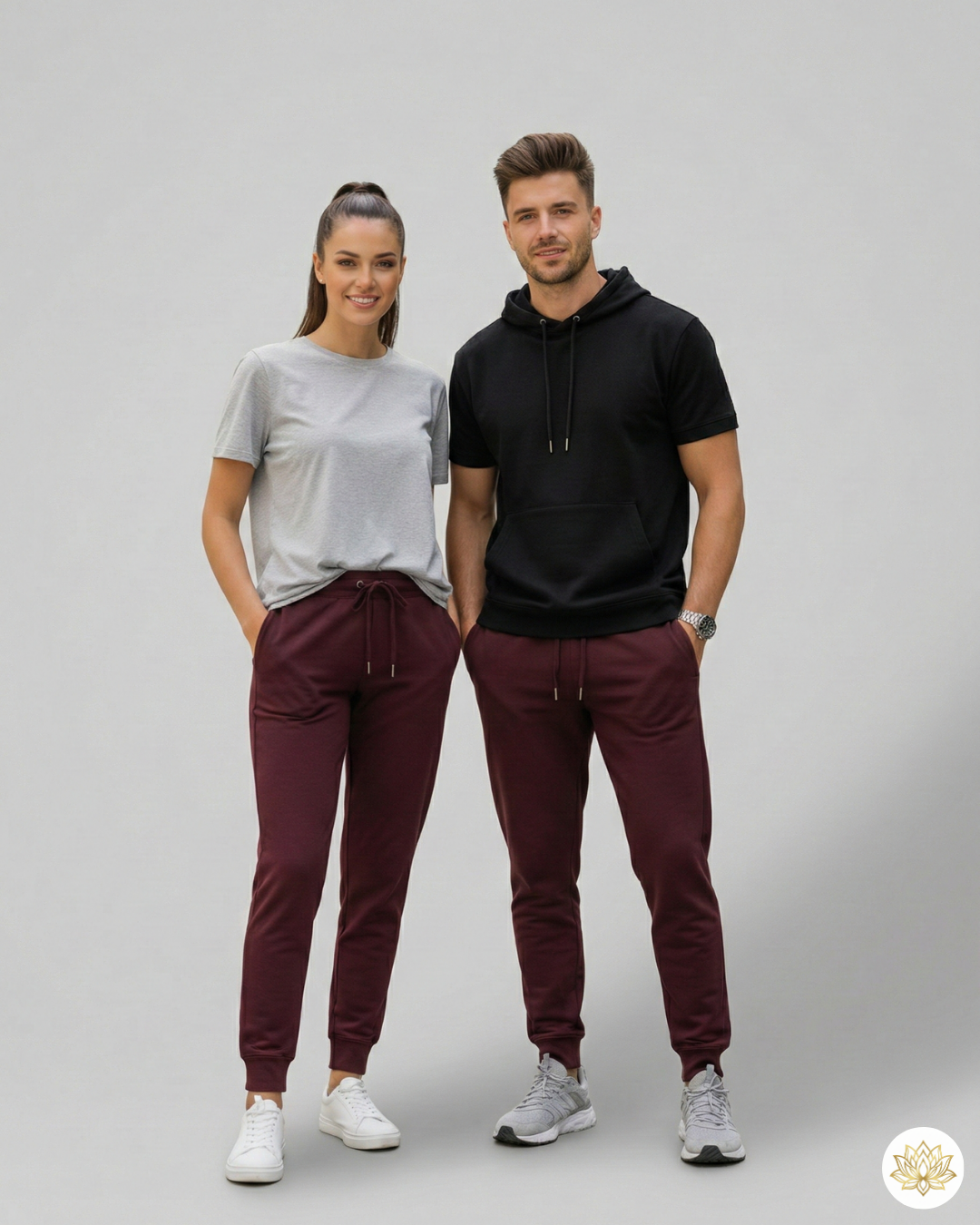 Unisex Joggers | UJ29 | Maroon | Plain
