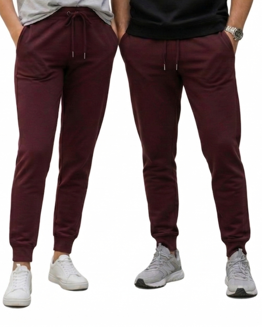 Unisex Joggers | UJ29 | Maroon | Plain