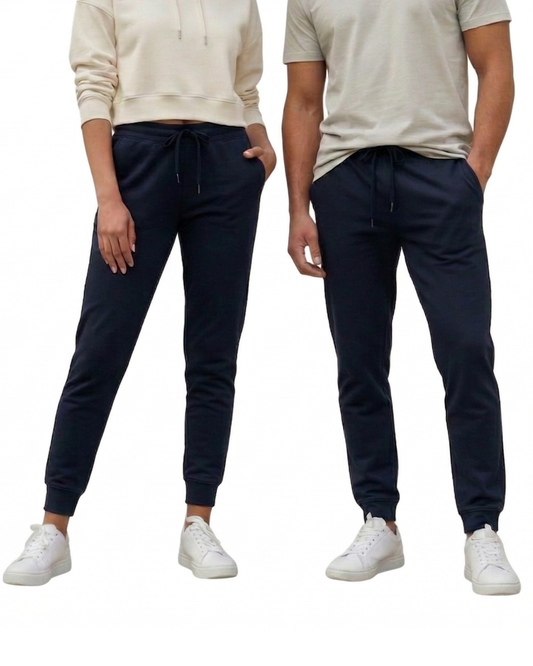 Unisex Joggers | UJ29 | Navy Blue | Plain