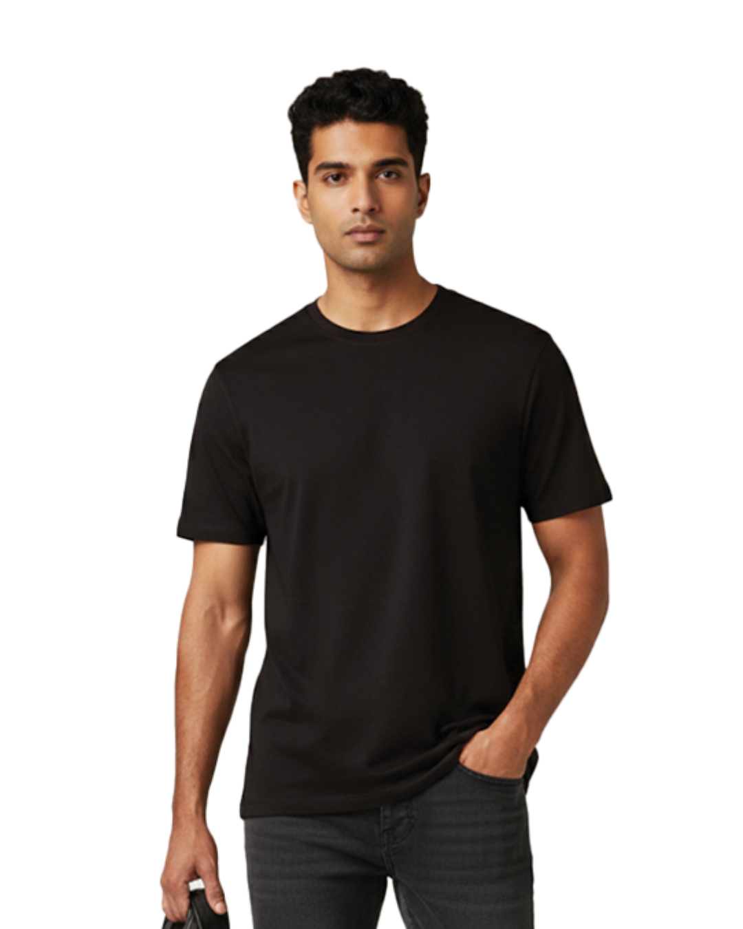Unisex Male Classic Crew T-Shirt | UC21 | Coffee Brown | Plain