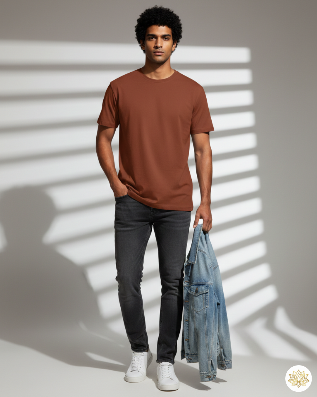 Unisex Male Classic Crew T-Shirt | UC21 | Copper | Plain