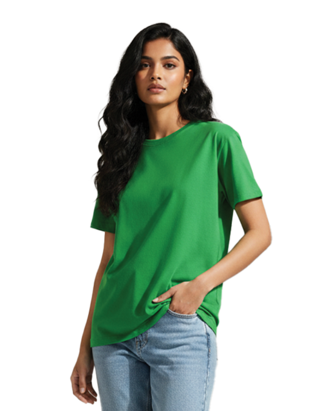 Unisex Male Classic Crew T-Shirt | UC21 | Flag Green | Plain