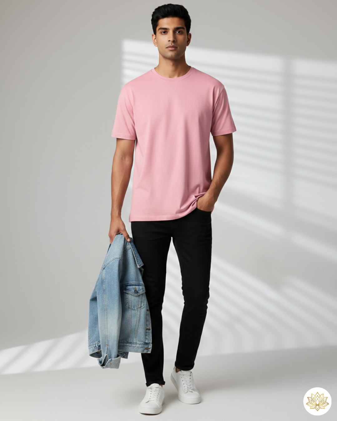 Unisex Male Classic Crew T-Shirt | UC21 | Flamingo | Plain