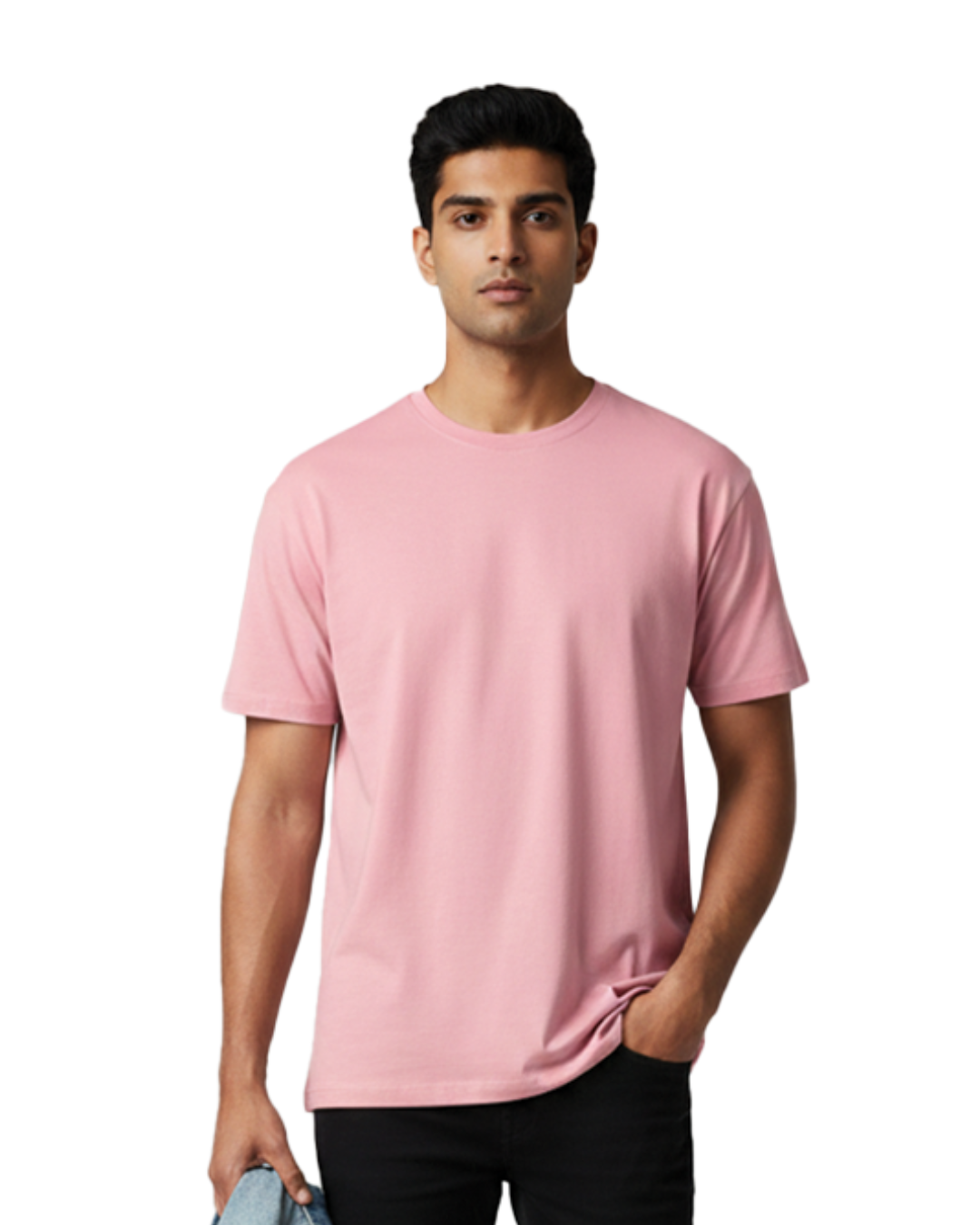 Unisex Male Classic Crew T-Shirt | UC21 | Flamingo | Plain