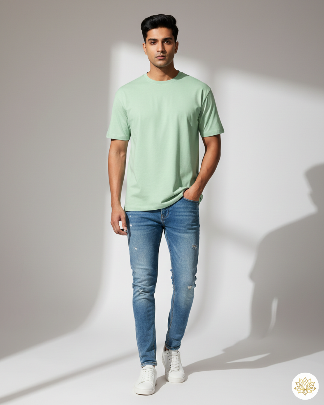 Unisex Male Classic Crew T-Shirt | UC21 | Jade | Plain