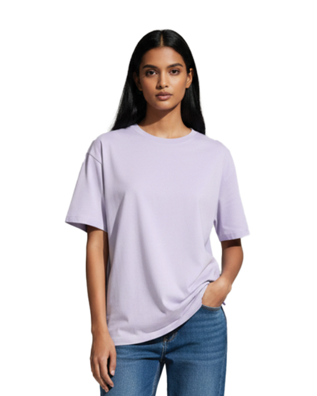 Unisex Male Classic Crew T-Shirt | UC21 | Lavender | Plain