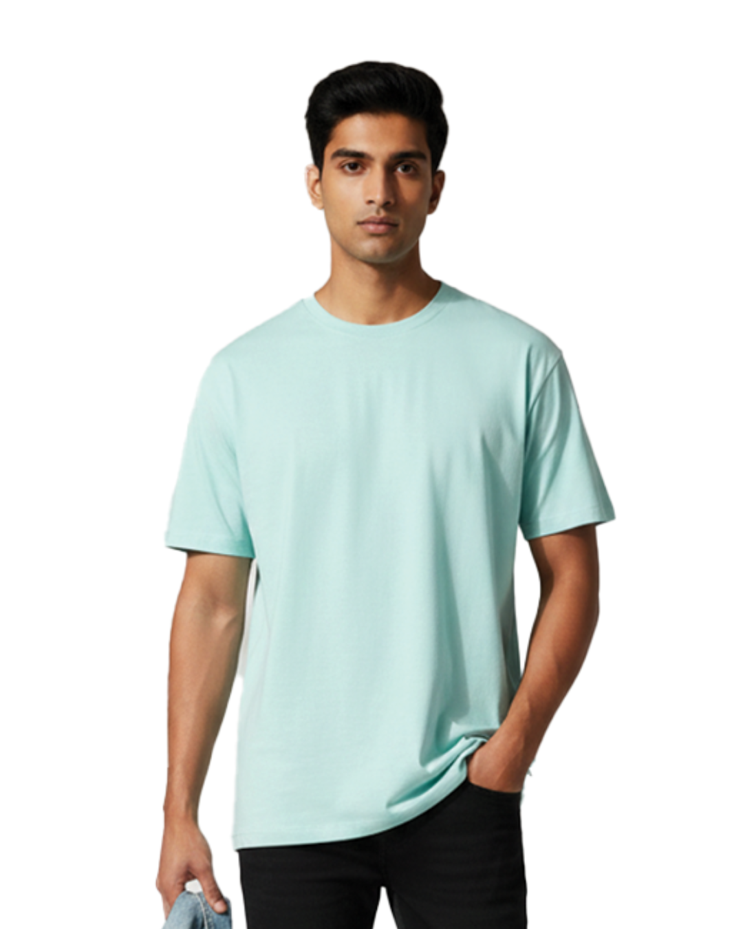 Unisex Male Classic Crew T-Shirt | UC21 | Mint | Plain