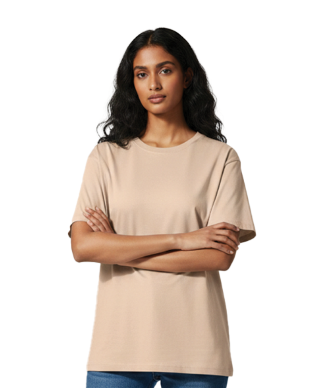 Unisex Male Classic Crew T-Shirt | UC21 | Peach | Plain