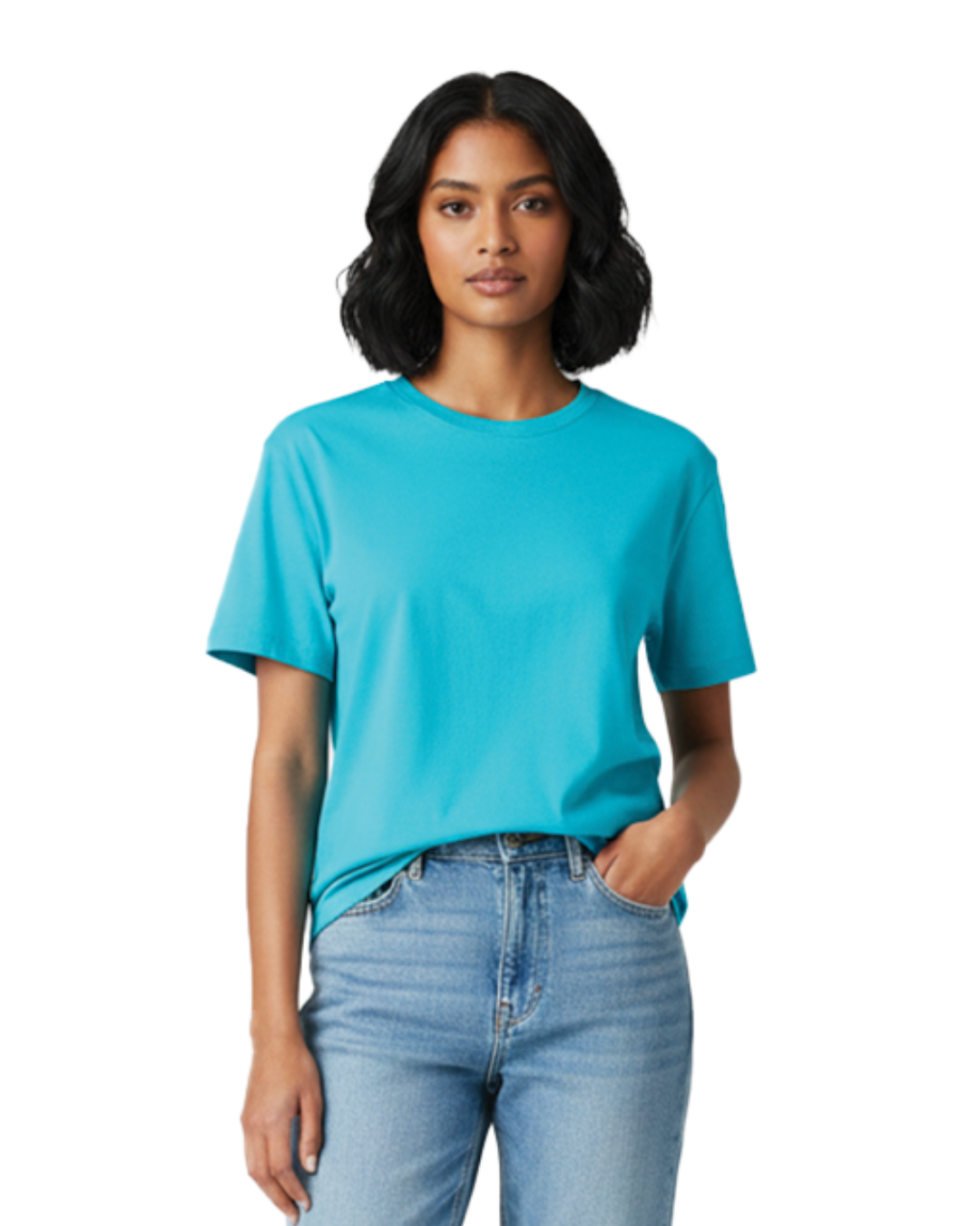 Unisex Male Classic Crew T-Shirt | UC21 | SkyBlue | Plain