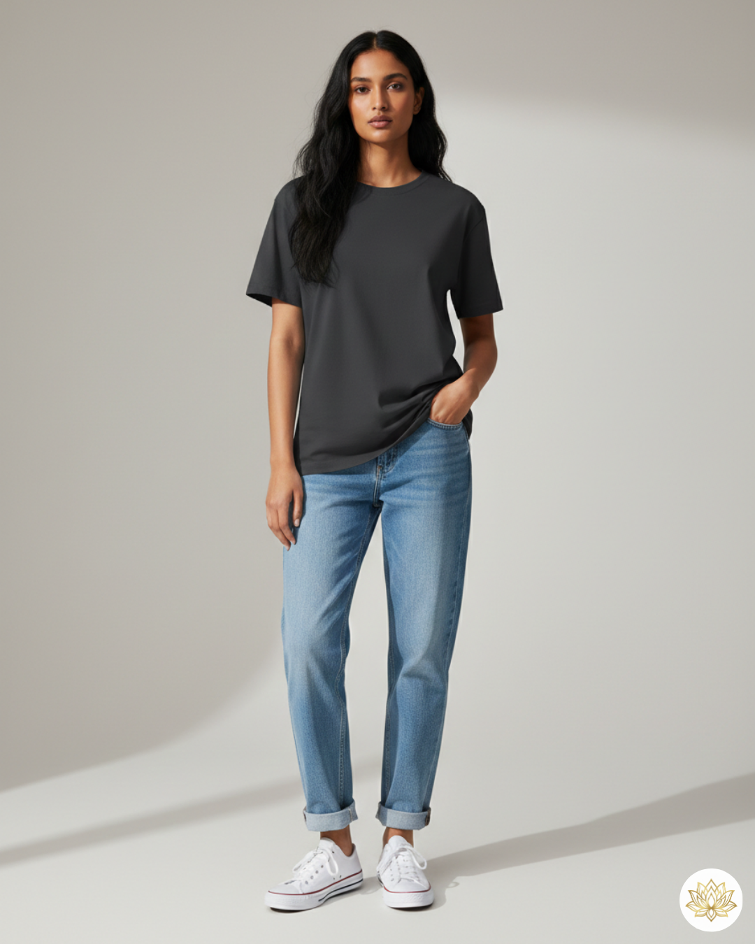 Unisex Male Classic Crew T-Shirt | UC21 | Steel Grey | Plain