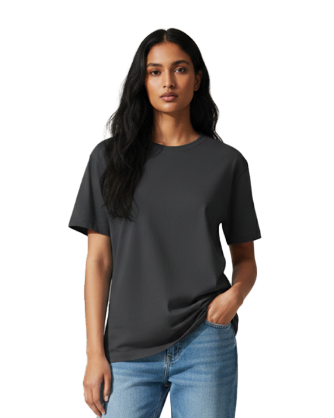 Unisex Male Classic Crew T-Shirt | UC21 | Steel Grey | Plain